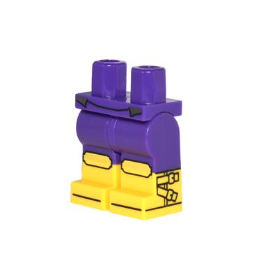Minifigura csípő és lábak - mintás/matricás