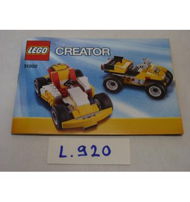 Lego Creator 31002 - CSAK ÖSSZERAKÁSI ÚTMUTATÓ!