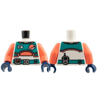 Figura felsőtest kezekkel - mintás/matricás