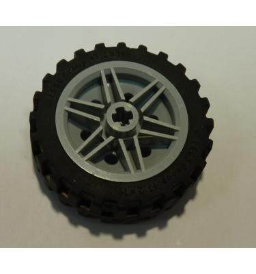 Kerék 30mm D. x 14mm, fekete 43.2 x 14 gumiabronccsal Offset futófelülettel