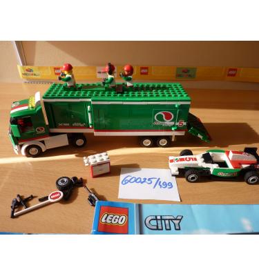 LEGO Versenyautó-szállító kamion