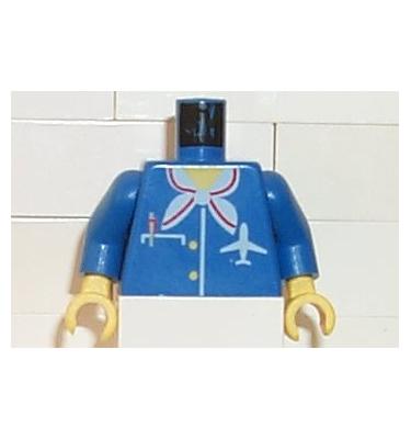 Figura felsőtest kezekkel - mintás/matricás