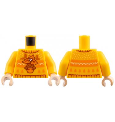 Figura felsőtest kezekkel - mintás/matricás