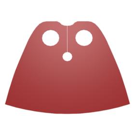 Minifigura szövet köpeny (nagyon rövid)™