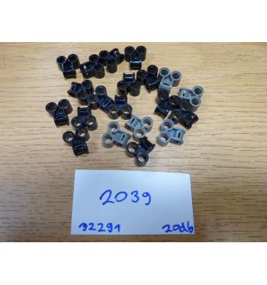Technic csatlakozó kettős pin és tengely 90° elforgatva,32291 - 20 db