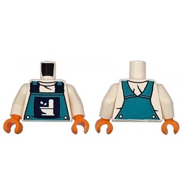 Figura felsőtest kezekkel - mintás/matricás