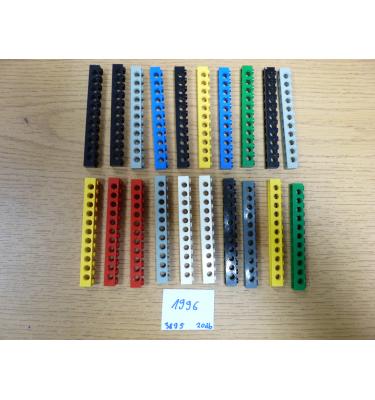 Technic elem 1x12 oldalán 11 lyukkal 3895 - 20 db