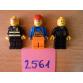 3 db Lego figura: tűzoltó, rendőr, munkás