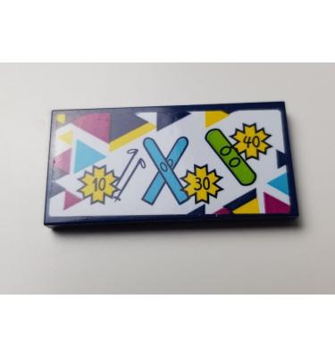 Csempe 2 x 4 - mintás/matricás