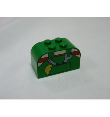 Módosított kocka 2 x 4 x 2 - mintás/matricás