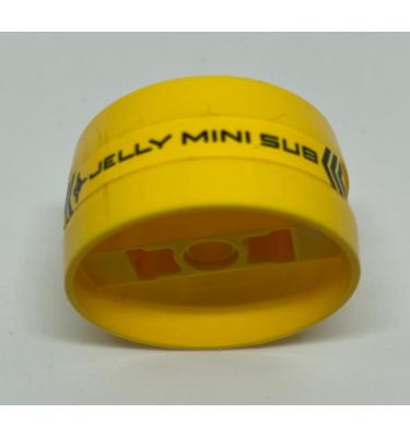 Henger 4 x 4 x 1 2/3, közepén rúddal - mintás/matricás