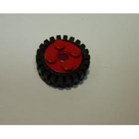 Kerék fekete gumiabronccsal 24mm D. x 8mm (Offset futófelület)™