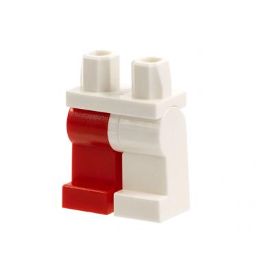 Minifigura lábak (piros-fehér)
