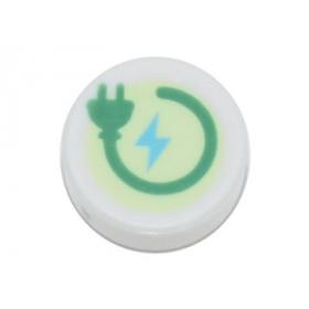 1 x 1 kerek csempe elem - mintás/matricás™