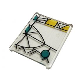 Ablaküveg 1 x 3 x 3 - mintás/matricás™