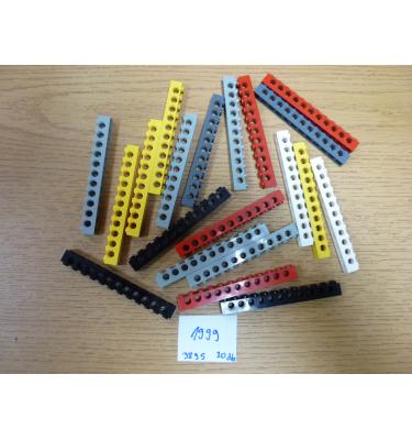 Technic elem 1x12 oldalán 11 lyukkal 3895 - 20 db