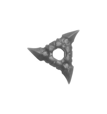 Minifigura Shuriken dobócsillag (bordázott markolat)