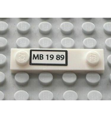 1 x 4 módosított lapos elem - mintás/matricás