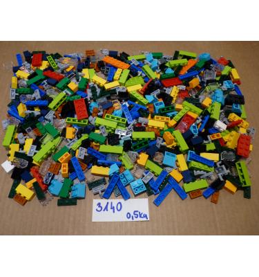 0,5 kg ömlesztett, vegyes ÚJ LEGO® alkatrész (3140)