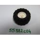 Kerék 18mm D. x 14mm, fekete 37 x 18R abronccsal