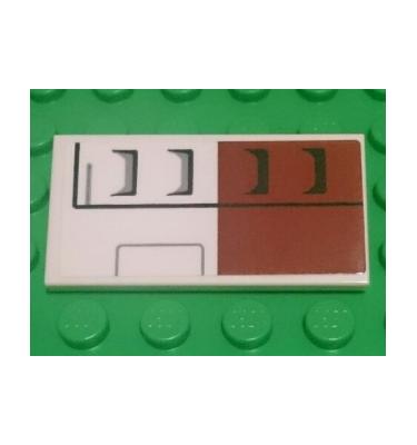 Csempe 2 x 4 - mintás/matricás