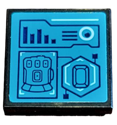 Csempe 2 x 2 - mintás/matricás