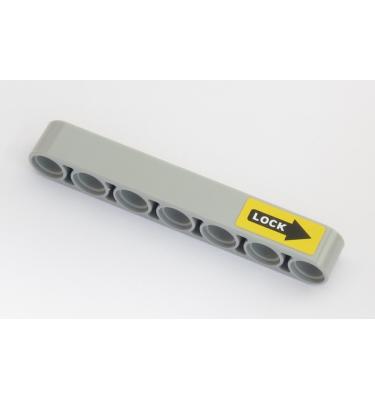 Technic emelőkar 1 x 7 - mintás/matricás