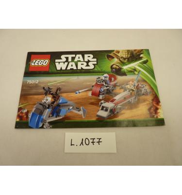 Lego Star Wars 75012 - CSAK ÖSSZERAKÁSI ÚTMUTATÓ!