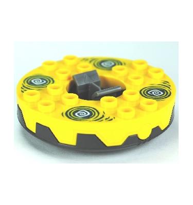 Forgóasztal 6 x 6 x 1 1/3 - mintás/matricás