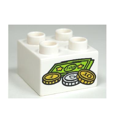 Duplo kocka 2 x 2 - mintás/matricás