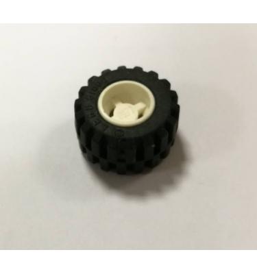 Kerék 11mm D. x 12mm, fekete gumiabronccsal Offset futófelülettel