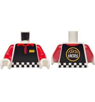 Figura felsőtest kezekkel - mintás/matricás