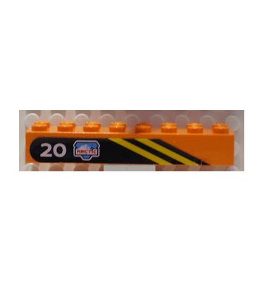 Kocka 2 x 8 - mintás/matricás