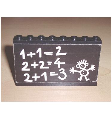Matricás összeszerelt elem 8 x 1 x 5 (5 db 1 x 8 kocka összeszerelve) - mintás/matricás