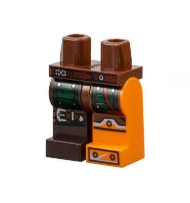Minifigura csípő és lábak - mintás/matricás