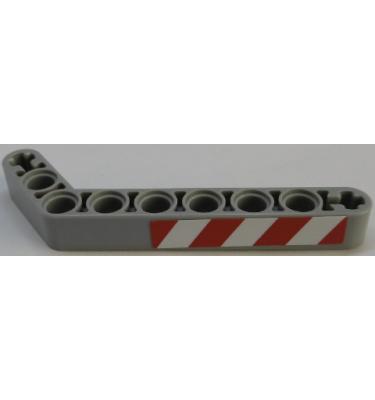 Technic hajlított emelőkar 1 x 9 - mintás/matricás