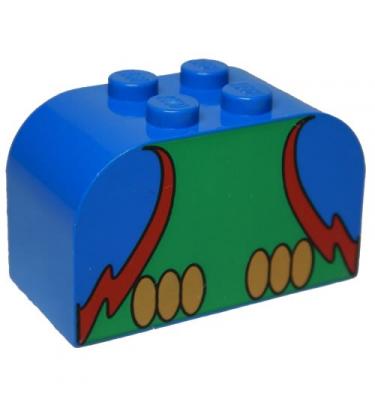 Módosított kocka 2 x 4 x 2 - mintás/matricás