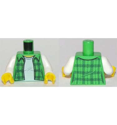 Figura felsőtest kezekkel - mintás/matricás