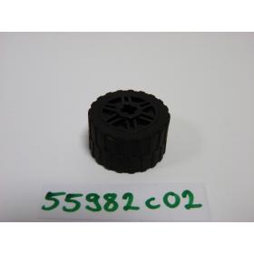 Kerék 18mm D. x 14mm, fekete 24 x 14 gumiabronccsal™