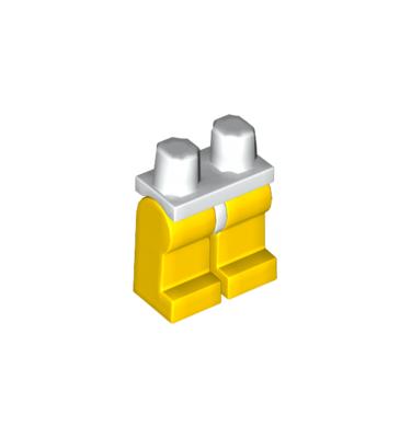 Minifigura csípő és sárga lábak