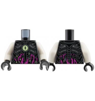 Figura felsőtest kezekkel - mintás/matricás