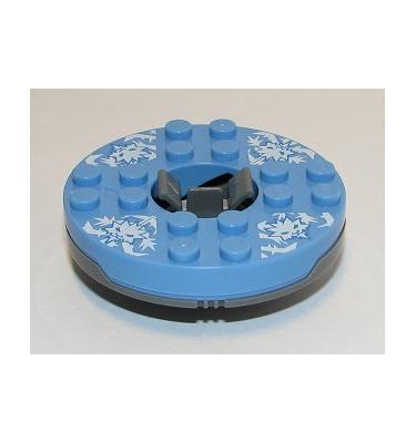 Forgótányér 6 x 6 (Ninjago Spinner) - mintás/matricás