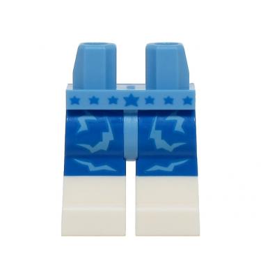 Minifigura csípő és lábak - mintás/matricás