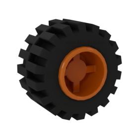 Kerék 11mm D. x 12mm, fekete gumiabronccsal Offset futófelülettel™