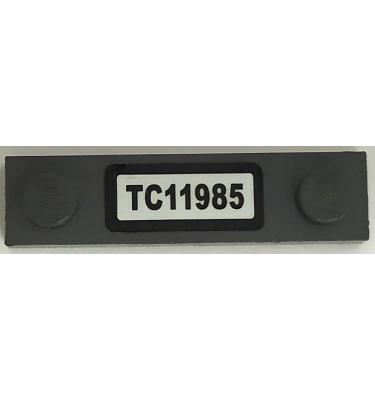 1 x 4 módosított lapos elem - mintás/matricás