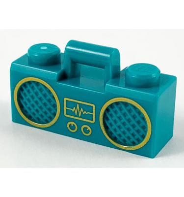 Minifigura rádió - mintás/matricás