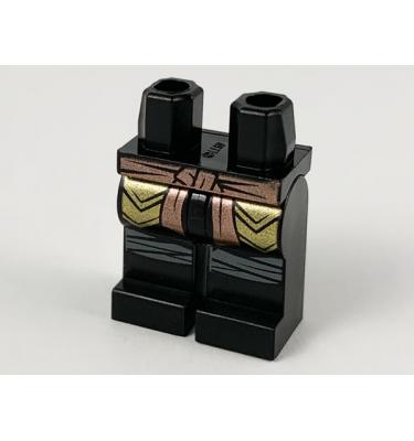 Minifigura csípő és lábak - mintás/matricás
