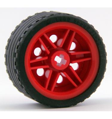 Kerék 30,4mm D. x 20mm, megerősített felni fekete 37 x 22 ZR abronccsal