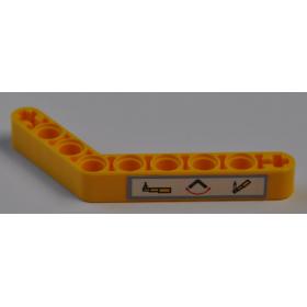 Technic Hajlított Emelőkar 1 x 9 (6 - 4) vastag - mintás/matricás™