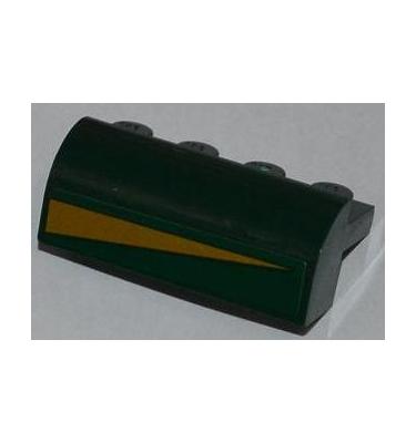 Lejtő, íves 2 x 4 x 1 1/3 - mintás/matricás
